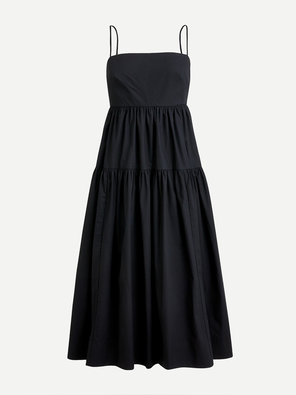 J.Crew Tie-Back Tiered Cotton Poplin Dress - NWOT